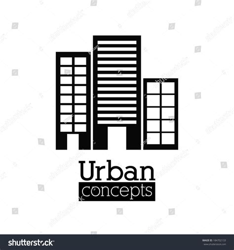 Urban Design Over White Background Vector Stock Vector (Royalty Free ...