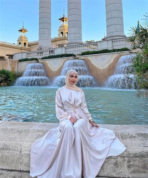 Long Sleeve Party Dresses With Hijab Zahrah Rose Party Dress Long