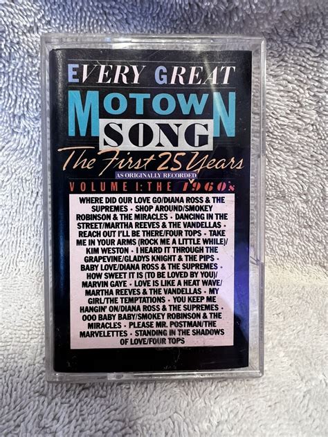 Every Great Motown Song The First Years Vol The S Cassette