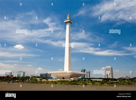 Indonesia Asia Jakarta City Monas Square National Monument Gold