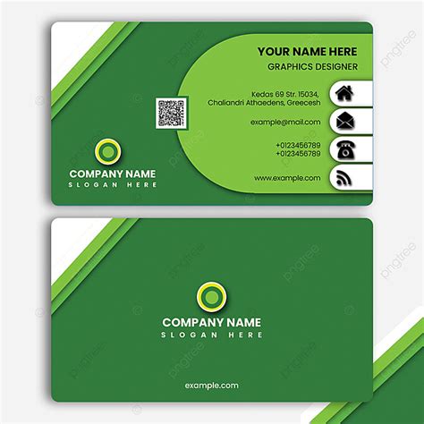 Modern Creative Green Business Card Design Template Download On Pngtree