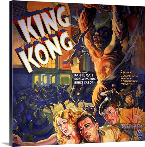 King Kong Vintage Movie Poster Wall Art Canvas Prints Framed Prints