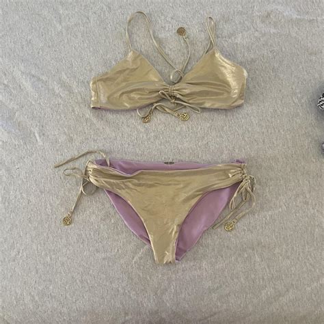 Luli Fama Reversible Bikini Set Super Cute Great Depop