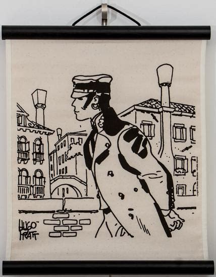 Hugo Pratt Corto Maltese Cannaregio Panneau D Coratif Mural En Lin