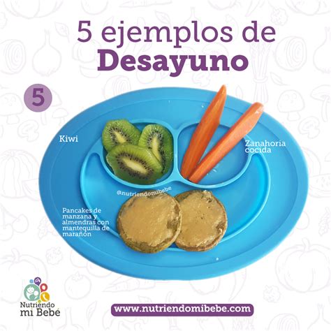 Nutriendo mi Bebé Recetas 5 ejemplos para el desayuno de los niños