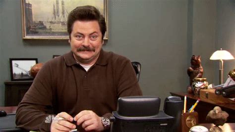 Ron Swanson Laughing  Find And Share On Giphy