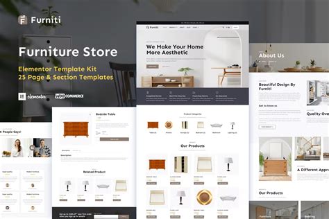 V100 Furniti Furniture And Home Decor Store Elementor Pro Template