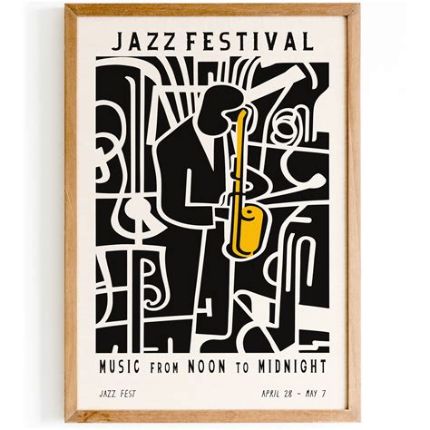 Black and White Jazz Festival Wall Art – HypeSheriff