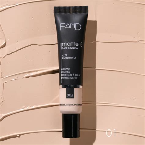 Base Matte Para Pele Oleosa - Base Matte para Pele Oleosa com Alta Cobertura | Fand 30g