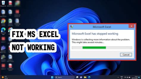 Fix Microsoft Excel Has Stopped Working Or Not Responding Easy Youtube