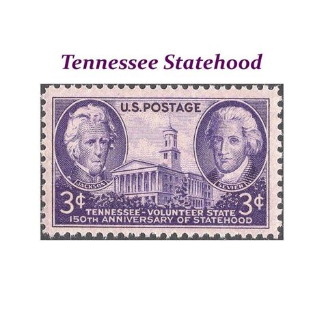 C Tennessee Statehood Stamp Unused Us Postage Stamps Pack Of