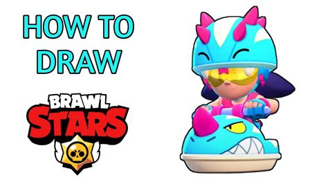 How To Draw New Brawler Skin Jetski Jacky Brawl Stars Step By Step