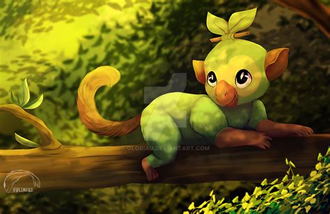 Pokemon Grookey By Gloriau On Deviantart