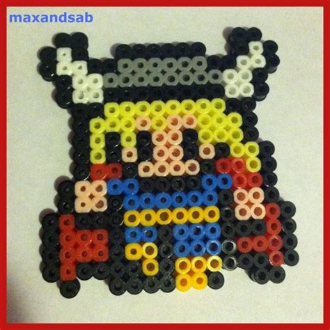 Perler Bead Thor By Maxandsab Perler Bead Patterns Perler Patterns