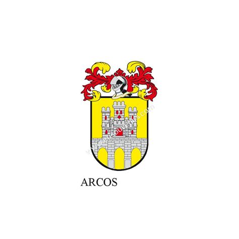 Llavero heráldico ARCOS Personalizado con apellido escudo de la