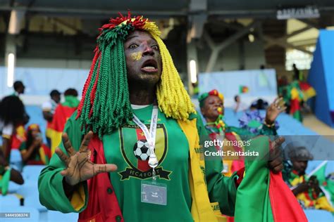 A Cameroon Fan Reacts Prior To The Fifa World Cup Qatar 2022 Group G