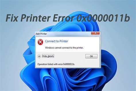 How To Fix Printer Error 0x0000011b On Windows 11 10 Solved