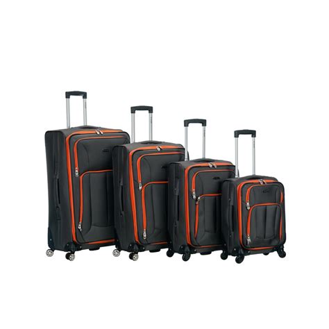 Fox Luggage Rockland Luggage 4 Piece Impact Softside Spinner Luggage