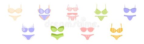 Woman Lingerie And Elegant Underwear Clothes Vector Set Stock Vector Illustration Of Accessory