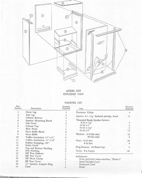 Electro Voice Marquis Kd9 Users Manual Diy