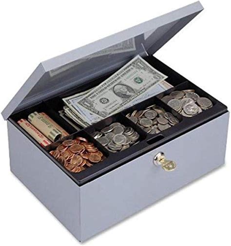 Amazon MMF Industries STEELMASTER Steel Cash Box 11 25 W X 4