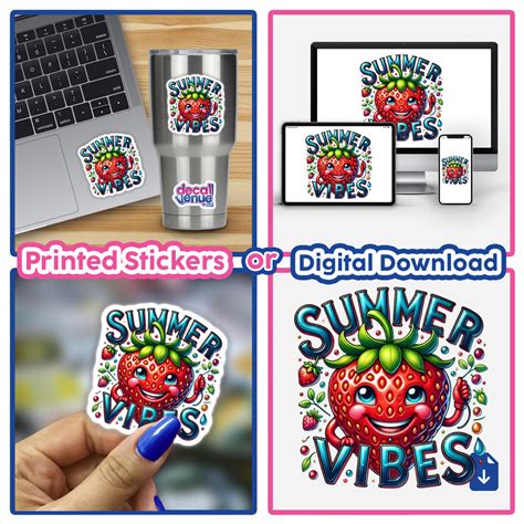 Strawberry Summer Vibes Decal Venue