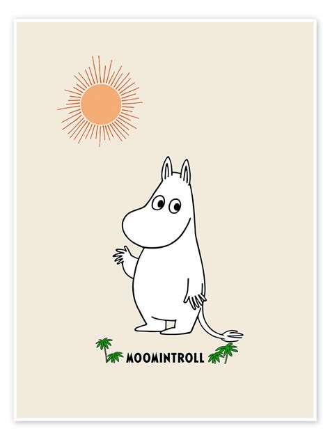 Moomintroll II van Moomin als poster, canvas print en meer ...