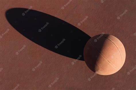 Premium Photo | Basketball, shadow of basketball