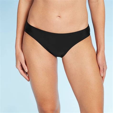 Women S Full Coverage Hipster Bikini Bottom Kona Sol Black L