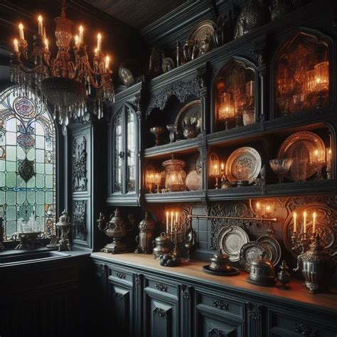 Gothic Kitchen Victorian-inspired Details in 2024 | Gothic kitchen ...