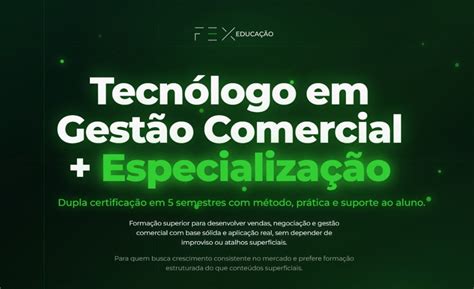 Gestao Comercial É Faculdade - Graduação em Tecnólogo em Gestão Comercial + Especialização - Faculdade ...