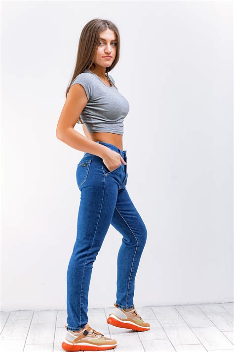 Джинсы HGKAL 8608 [Mom Fit] | JEANSA.BY