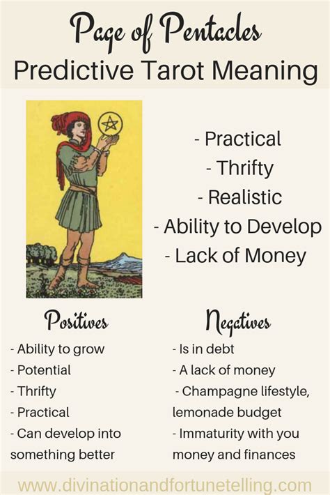 Future Tarot Meanings Page Of Pentacles Lisa Boswell Tarot