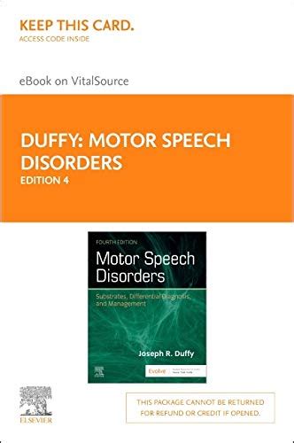 Buy Motor Speech Disorders Elsevier Ebook On Vitalsource Retail