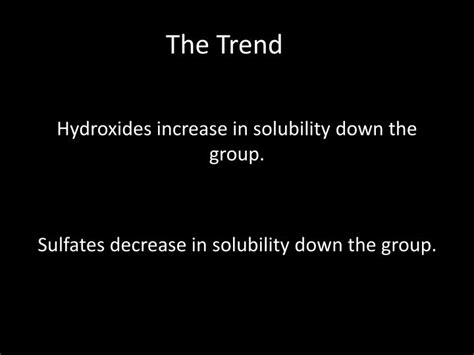 Ppt Solubility Of Group 2 Hydroxides And Sulfates Powerpoint