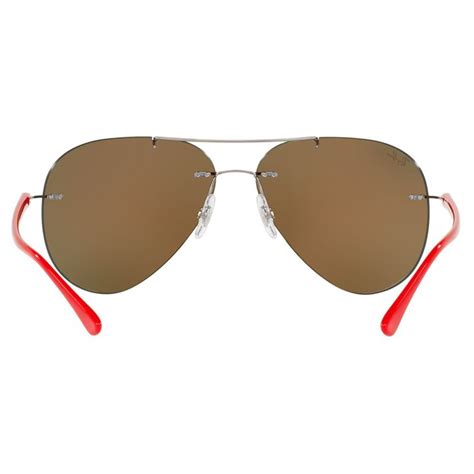 Ray Ban Rb8058 Frameless Aviator Sunglasses