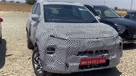 Tata Nexon Facelift Spied Testing With New Interior HT Auto