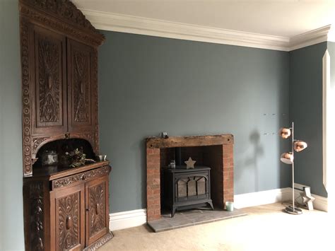 Farrow And Ball De Nimes Living Room