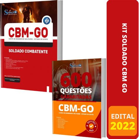 Kit Apostila Concurso Cbm Go Soldado Caderno De Testes Solu O