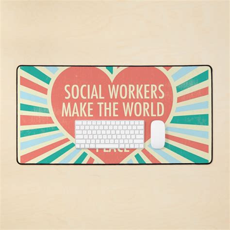 Inspirational Social Worker Quote T Mouse Pad For Sale By