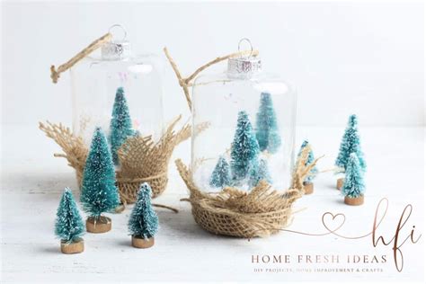 Festive DIY Christmas Snow Globe | Home Fresh Ideas