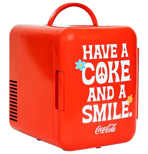 Coca Cola Smile Series Portable Can Thermoelectric Mini Fridge