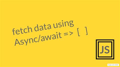 Fetch Data Using Async Await And Store In Array YouTube