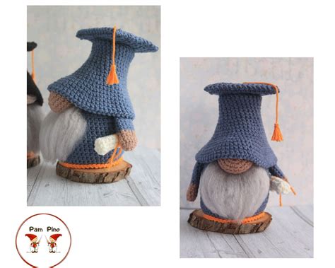 Graduate Gnomes Amigurumi Crochet Patterns Crochet School Etsy