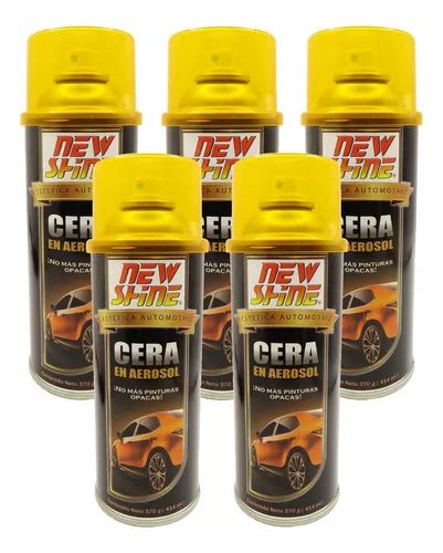 5 Ceras Para Auto Moto En Aerosol Fácil Aplicación New Shine