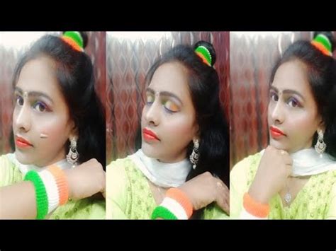 Independence Day Makeup Look Inspired Makeup Tricolour Makeup