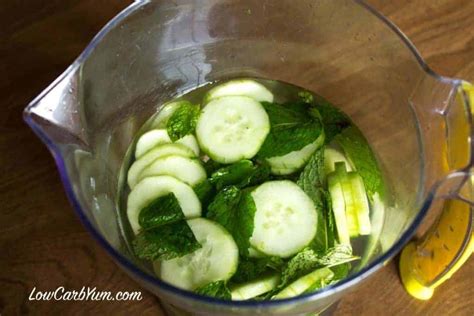 How To Make Cucumber Mint Infused Water Low Carb Yum