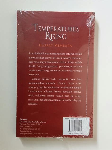 Novel Temperatures Rising Hasrat Membara Aksiku Toko Buku Bekas Online