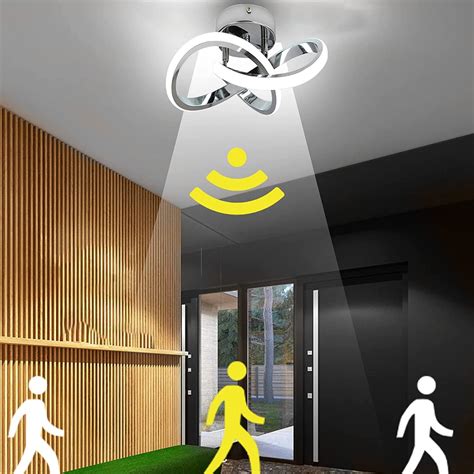 Luz De Techo Led Con Sensor De Movimiento Para Interiores Luces De