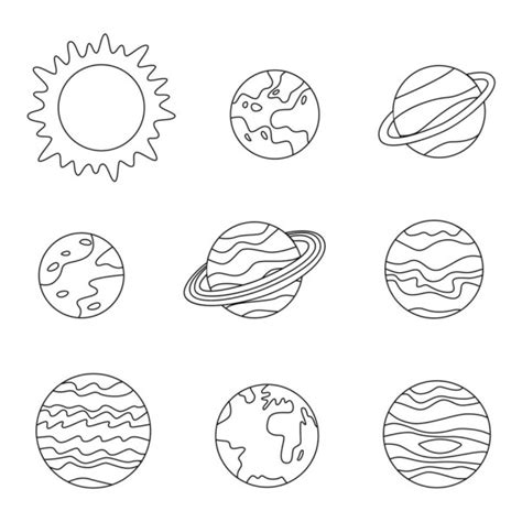 Dibujos De Los Planetas Para Colorear Descargar E Imprimir Colorear Imágenes